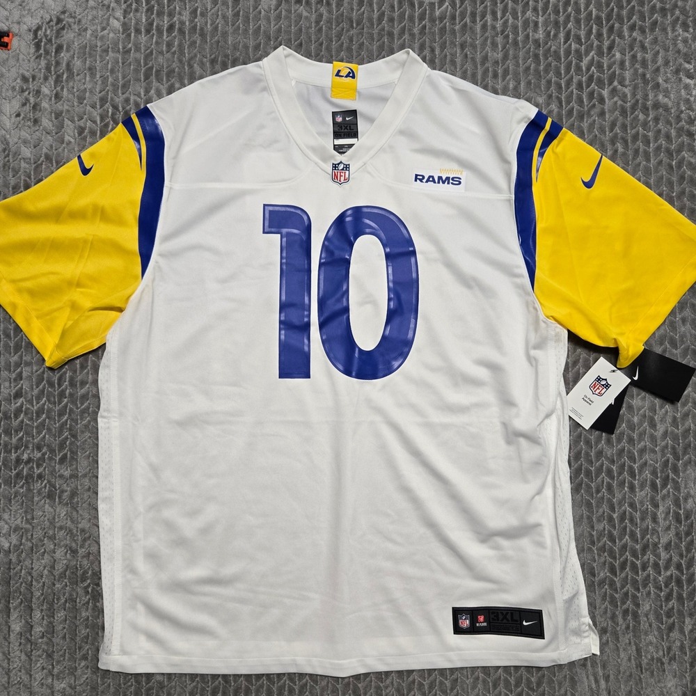 Nike Cooper Kupp‎ Los Angeles Rams White Alternate Game Jersey Mens 3XL NFL New